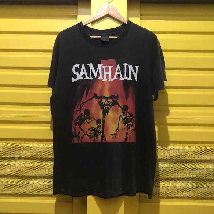Футболка с принтом Samhain November Coming Here, Унисекс футболка Samhain, Унисекс футболка (репринт)