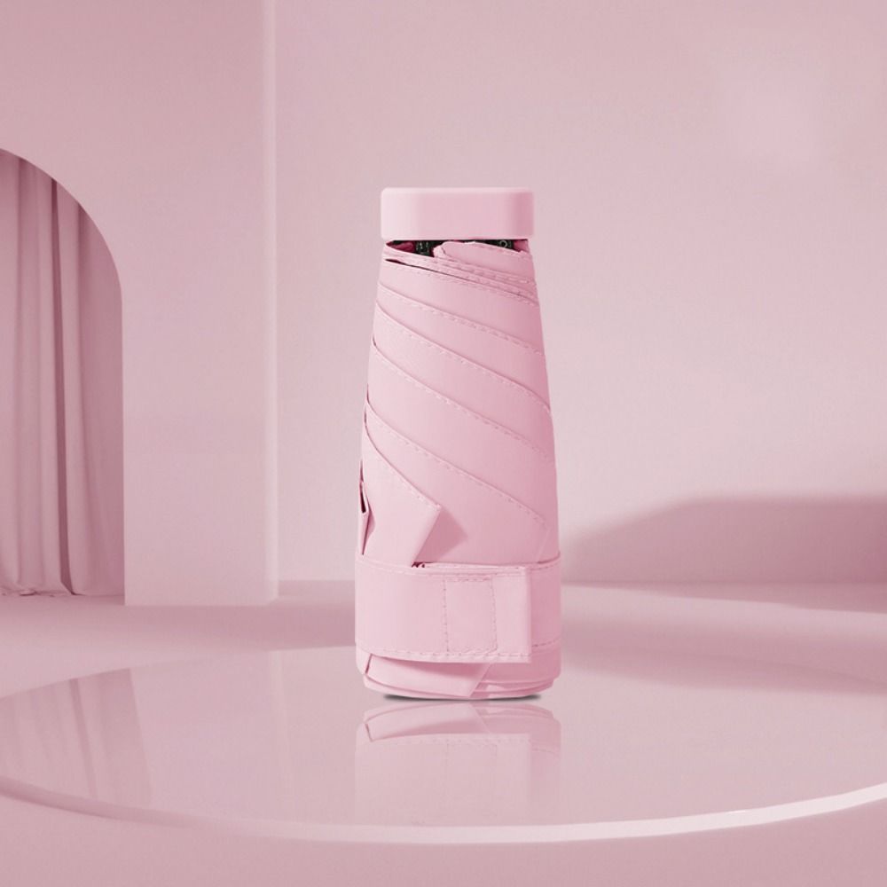 Five Fold Mini Sun Umbrella UV Protection Hand Operated Parasol Sturdy Travel Rain Umbrella  Travel