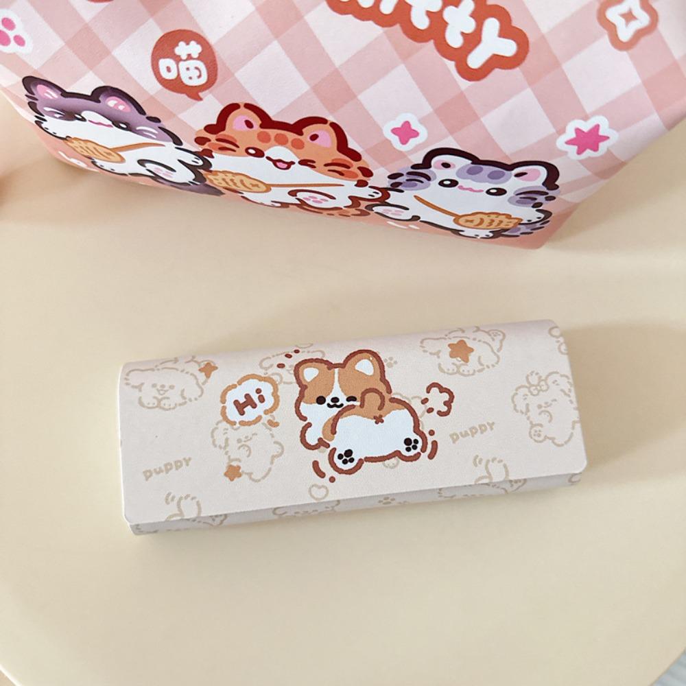 Милый узор Стеклянный чехол PU кожа Чехол для очков Новый стеклянный футляр Мужчины