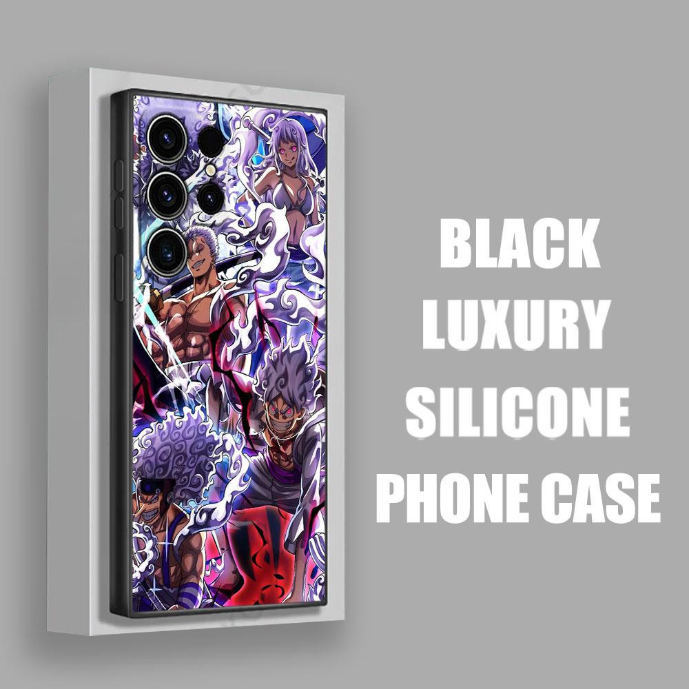 One Pieces Nika Gear 5 Anime Phone Case For Samsung Galaxy S25 S24 S23 S20 S21 FE S26 S22 Ultra 5G S26 Plus S25FE Silicone Cover