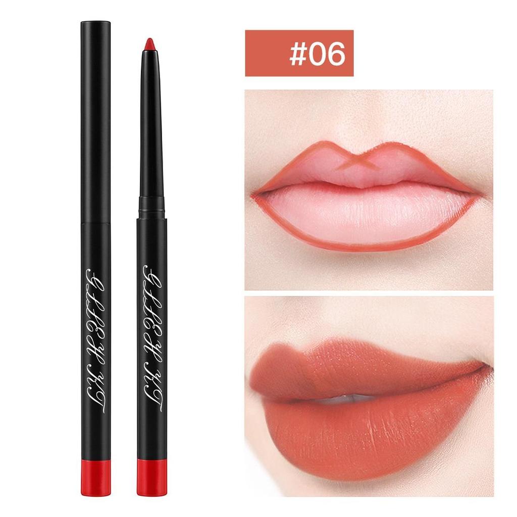 Водостойкая матовая подводка для губ, красный контурный оттенок, губная помада, стойкая антипригарная чашка, увлажняющая косметика для губ
