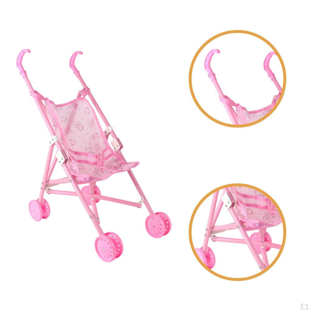 Doll Educational Toy Accessories Lightweight Party Favor Pram Pretend Play for Children