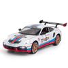 1/24 Porsche 911 GT3 RSR Трековая версия Сплавной спортивный автомобиль Литая модель Звук и свет Детская игрушка Коллекционный экспонат Украшение Подарок