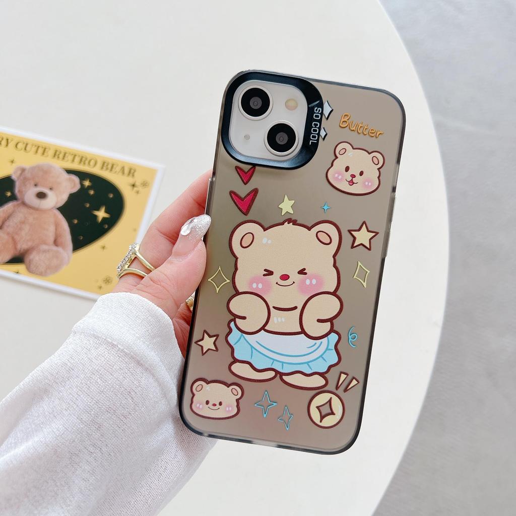Силиконовый чехол с изображением медведя-купидона для Xiaomi Redmi Note 12 11 Samsung A54 A24 A14 Oppo A78 A58 A38 Tecno Spark 10 30C Funda Painted Cover Soft TPU Bumper