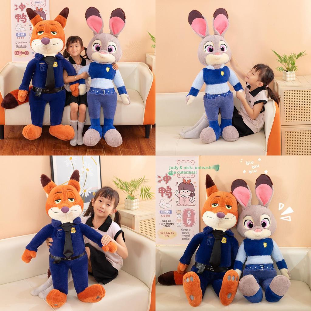 Zootopia Plush Toy Judy And Nick With Pp Cotton Filling For Kids And Collectors