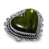 Green Labradorite Gemstone 925 Sterling Silver Jewelry Gift Ring Size 8.5 H8i19