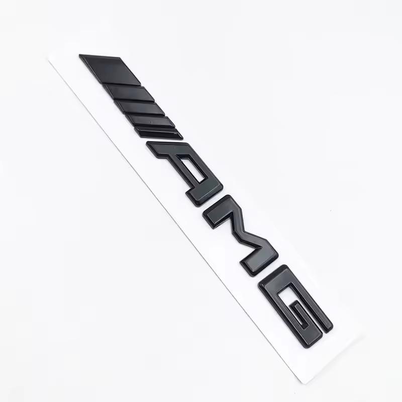 AABII1 3D ABS Black E53 Logo Letters TURBO Badge Car Rear Star Sticker Trunk AMG Emblem For Mercedes Benz AMG W212 W213 E Class