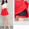 Плюс размер S-4XL, шорты, юбки, женская трапециевидная плиссированная юбка с высокой талией, женская корейская элегантная юбка