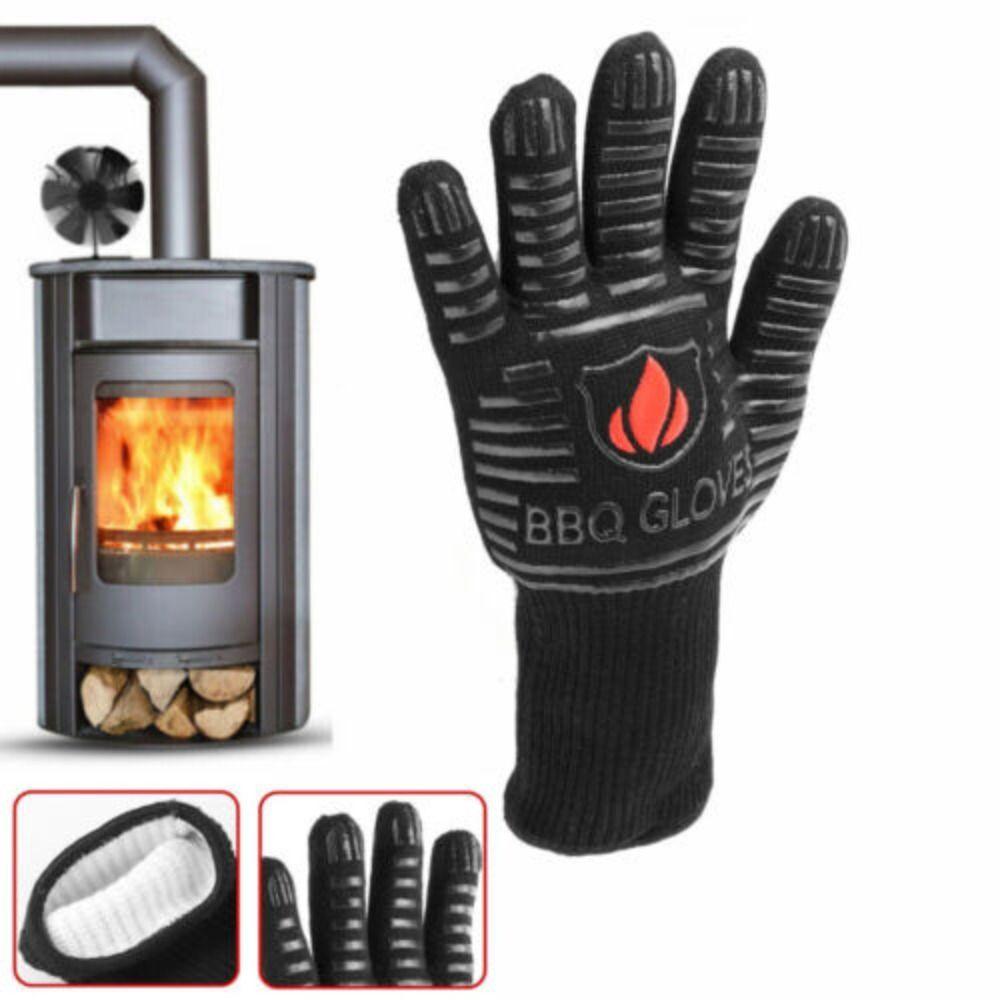 Heat insulation Log Burner Resistant Glove Fire-resistant Heat-resistant Glove Fire Heat Glove