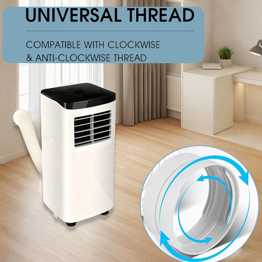Vent Hose Connector AC Exhaust Hose Coupler ABS Vent Hose Connector Air Conditioner Accessories