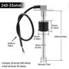 Marine Fuel Sending Unit Boat Fuel Tank Sender, 240-33ohms 10" (250mm) Stainless Steel Gas Sensor Water Fuel Gauge Sender For Boat Car Truck Vehicle-s