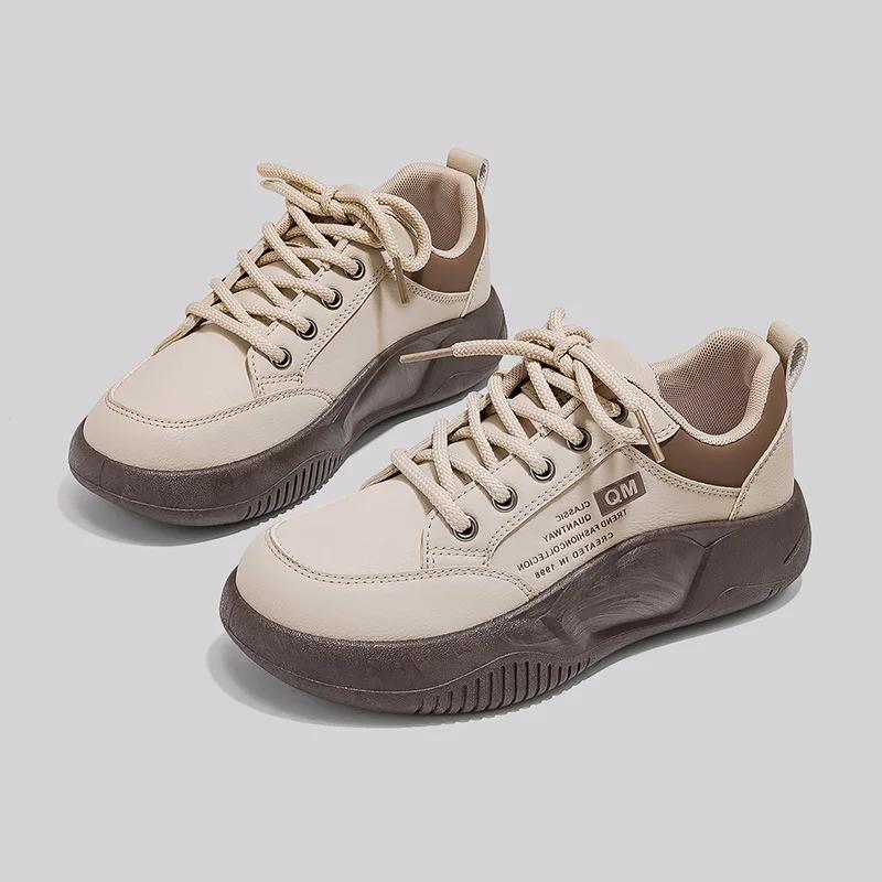 Women's Sneakers Autumn Comfortable Flat Vulcanized Shoes Korean Style Trendy All-match Platform Shoes for Women Zapatos Mujer