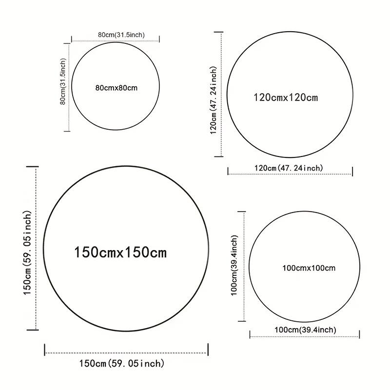Роскошный узор из роз с золотистым краем, круглые коврики для пола, кухонная дорожка, ковер для прихожей, спальни, гостиной, мягкий ковер, нескользящий коврик