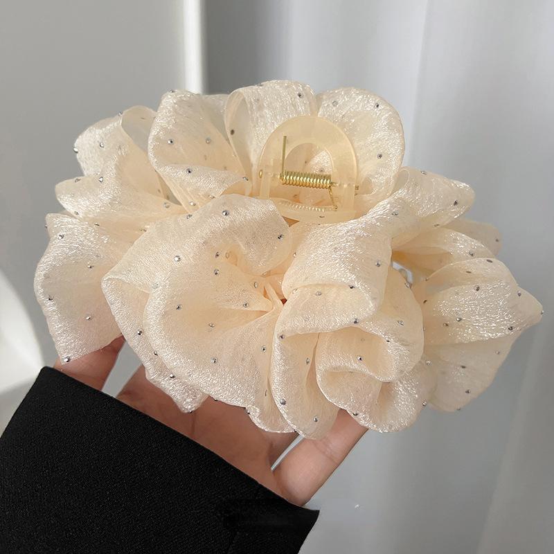 Большая сетчатая шпилька с бантом, темперамент, элегантные женские заколки для волос, головной убор, модная заколка, женские аксессуары для волос