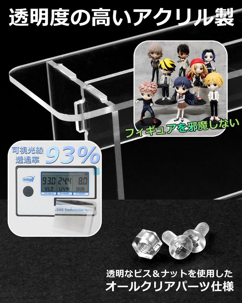 Acrylic Stand Set of 2 Figure Stand Axta Figure Storage Doll Stand Pedestal Krs13 [kuriiro] (3 Tiers)