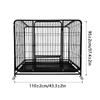 BOOTEELY Heavy Duty Dog Kennels Metal Dog Kennels Heavy Duty Indestructible And Escape-Proof Dog Crate Cage Kennel for Large Dog