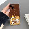 Милый чехол-медвежонок Рилаккума для iPhone 16 Plus 15 14 Pro Max 13 Mini 11 12 Xr X Xs 6 7 8 SE Plus Задняя крышка