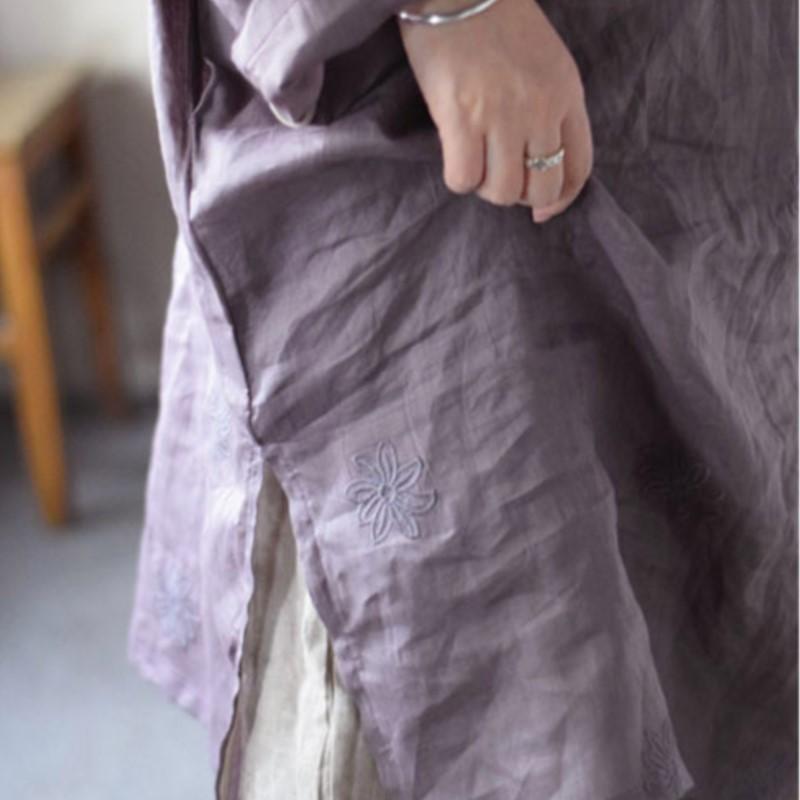 Johnature Женское винтажное жаккардовое платье однотонное с круглым вырезом и длинным рукавом весеннее в китайском стиле высокого качества