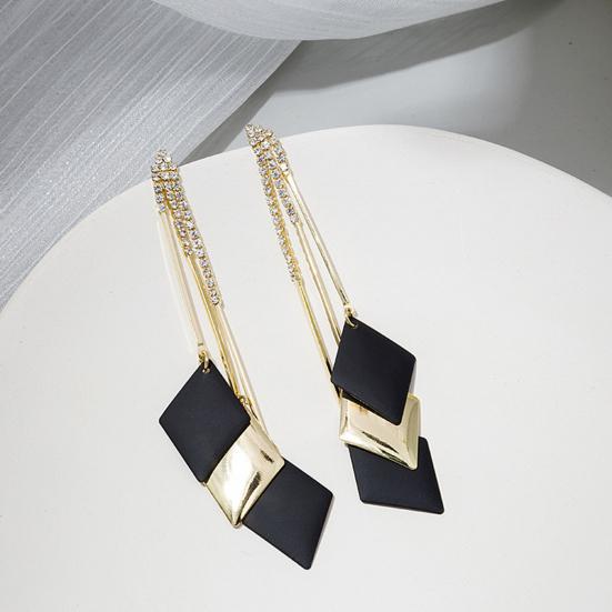 Стильные женские серьги с длинной металлической цепочкой из сплава, подарок на день рождения