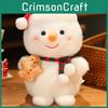 Christmas Santa Claus Snowman Penguin Sled Plush Doll Pendant Children Toy For Christmas Gift Ideas