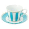 Noritake Чашка с блюдцем оба для кофе и Carnival Light Fine & (для чая), 250 куб. см, Синий, Фарфор, T002B/M-253