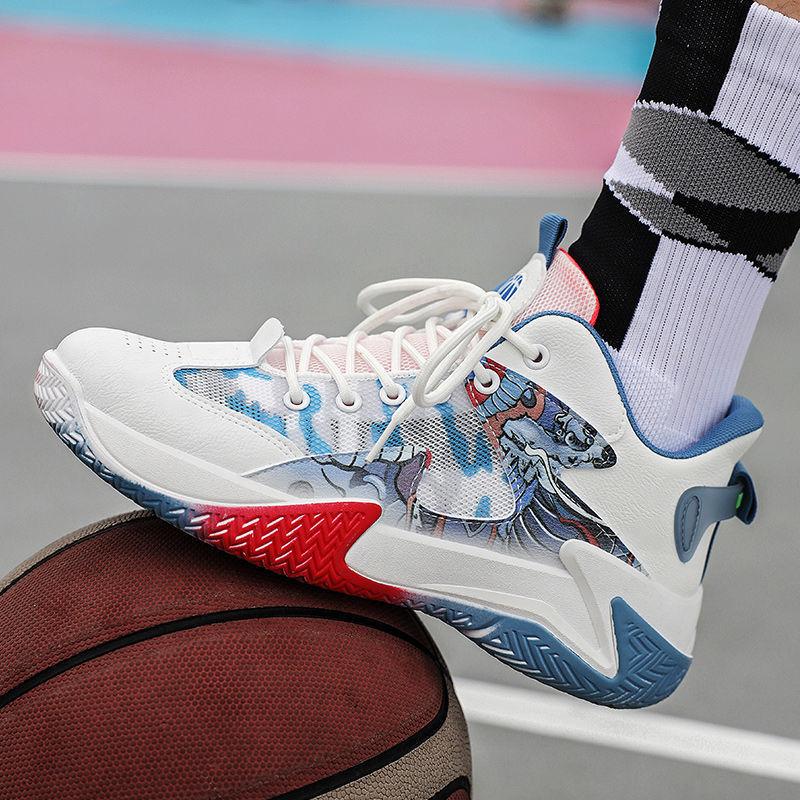 Men's Shoes 2025 Spring New Sports Shoes Breathable Mesh Basketball Shoes Lace-up Student Running Shoes Basketball Shoes