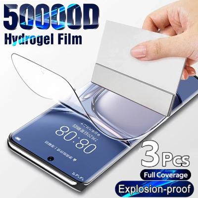 3 шт. новая гидрогелевая пленка HD Защитная пленка для экрана Samsung Galaxy S22 Plus S22 Ultra Full Cover Защитная пленка для экрана Мягкая пленка для iPhone