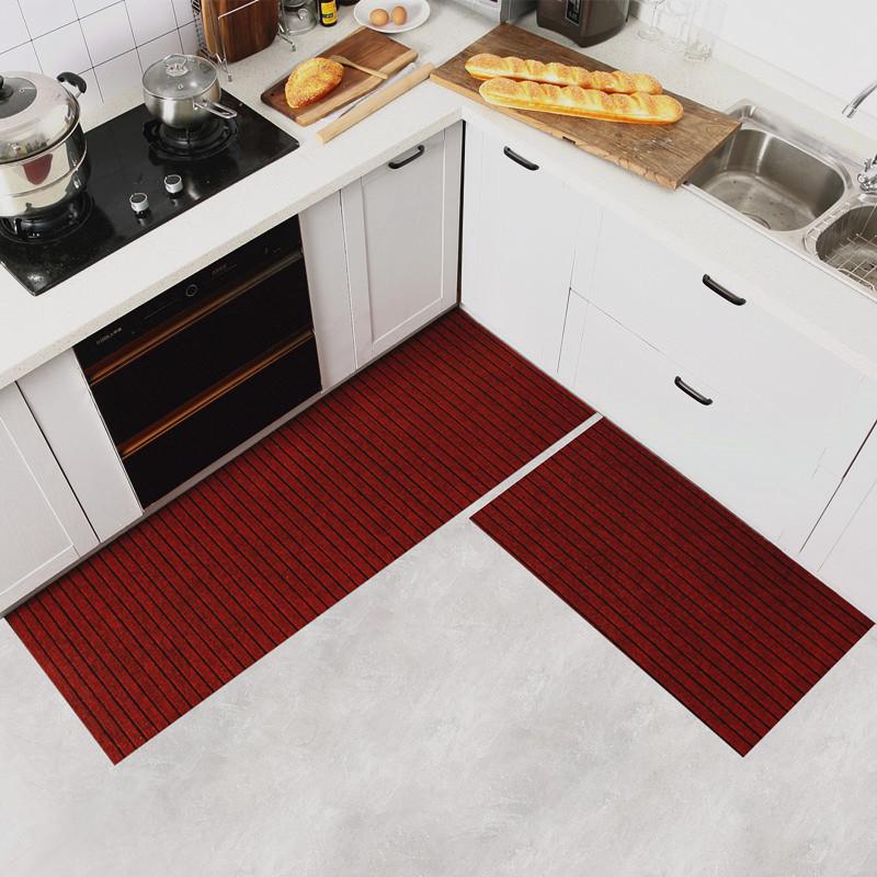 Моющийся кухонный напольный коврик, водонепроницаемый, маслостойкий, грязеотталкивающий, противоскользящий коврик для входной двери T для террасы и на открытом воздухе