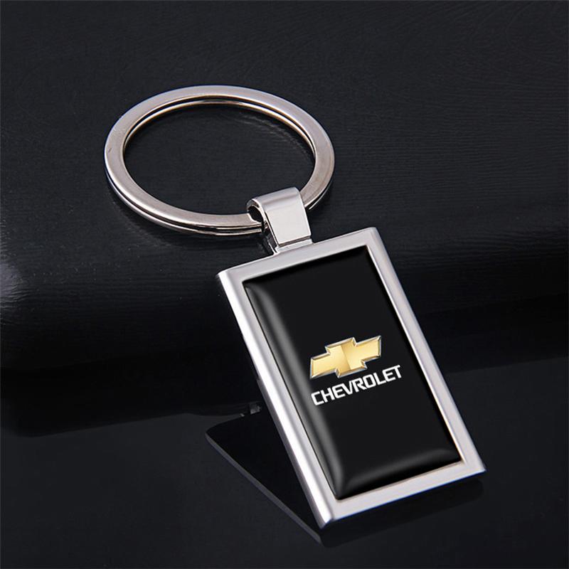 ulcz3 1Pcs Zinc Alloy Car Keyring Auto Logo Keychain Pendant Decoration For Chevrolet Z71 Aveo Impala Lacetti Malibu Sail SS Cruze