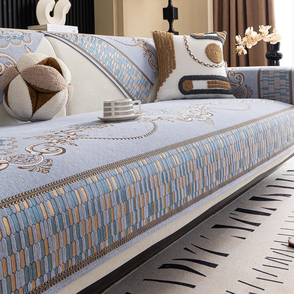 Light Luxury Chenille Sofa Cushion, Universal Non-Slip In All Seasons, Advanced Sense, Living Room Seat Cushion, Sofa Cover, Cloth Towel