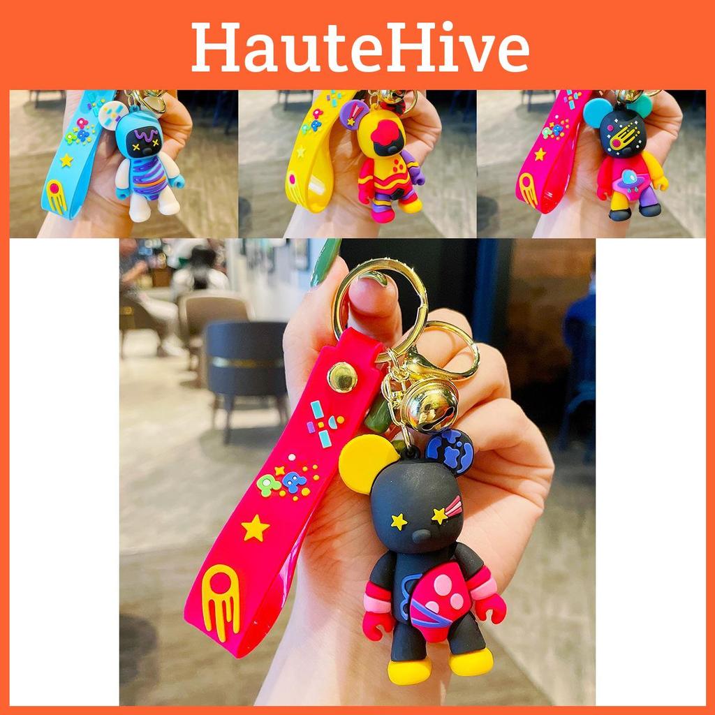 Очаровательный Креативный Красочный Брелок-Медведь-Граффити Идеально Подходит для Пар и Подарков