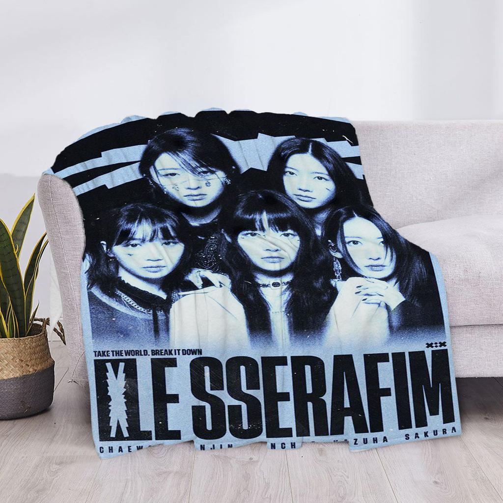 Плед для дивана Le Serafim Пушистые Мягкие Пледы Дом и Декор Покрывало Кровать Колено На заказ Аниме Роскошные Пледы Детские Милые