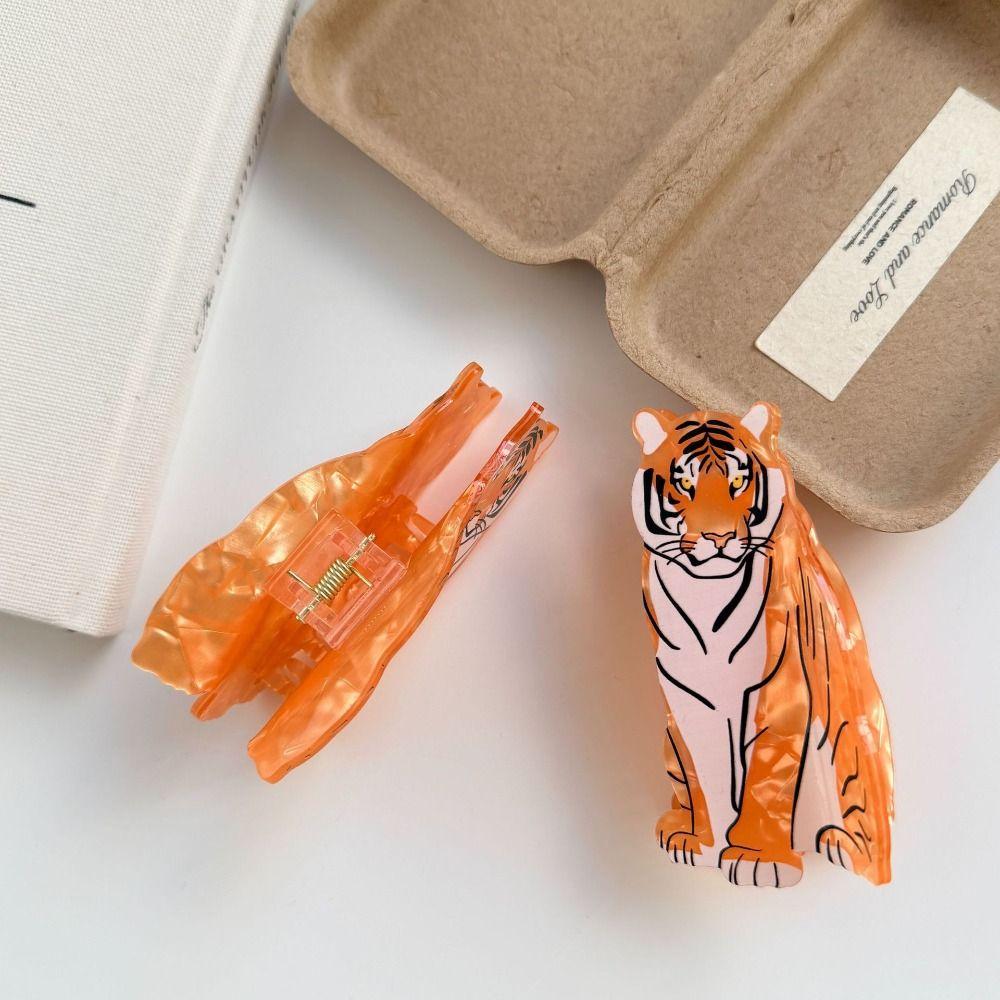 Hairpin Tiger Hair Claw PC Large Shark Clip Cute Animal Shaped Hair Clip Girls