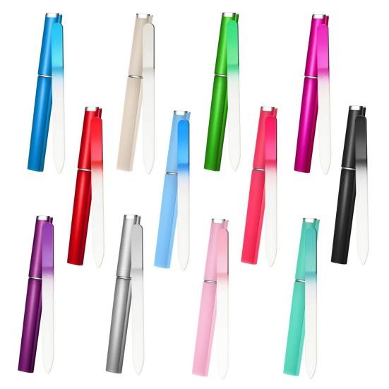 Пилочка для ногтей Yousheng из искусственного хрусталя, непористая, прочная, многоразовая, с красочным дизайном, маникюрная пилочка для здоровых ногтей