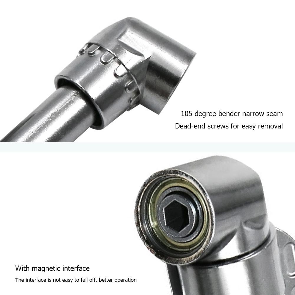 Угловая отвертка 105 градусов, сменный держатель для угловой отвертки, адаптер, детали для ручных инструментов, мощная дрель, отвертка, инструмент