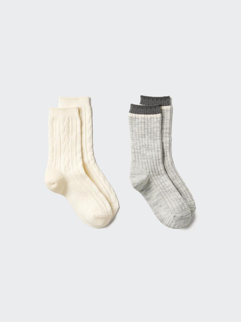 Uniqlo Kids Heattech Socks 2p Melange