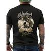 Black T Shirt Oldschool Heroes Vintage Movie Stars Graphic Print Casual Wear for Men, Plus Size
