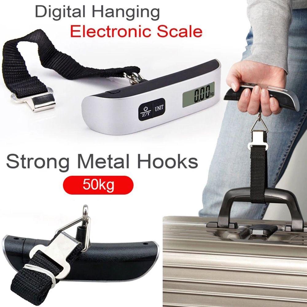 Portable Hanging 110lb/50kg Luggage Scale Digital Scale Baggage Bag Weight Balance Tool Electronic