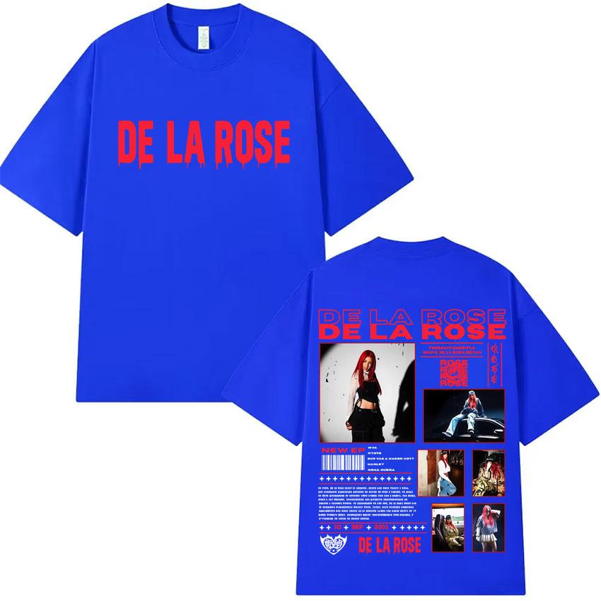 Singer De La Rose Album Graphic Print Tshirt Mens Clothes Humor High Quality Oversized Tshirt Hip Hop Casual Summer Y2K T Shirt