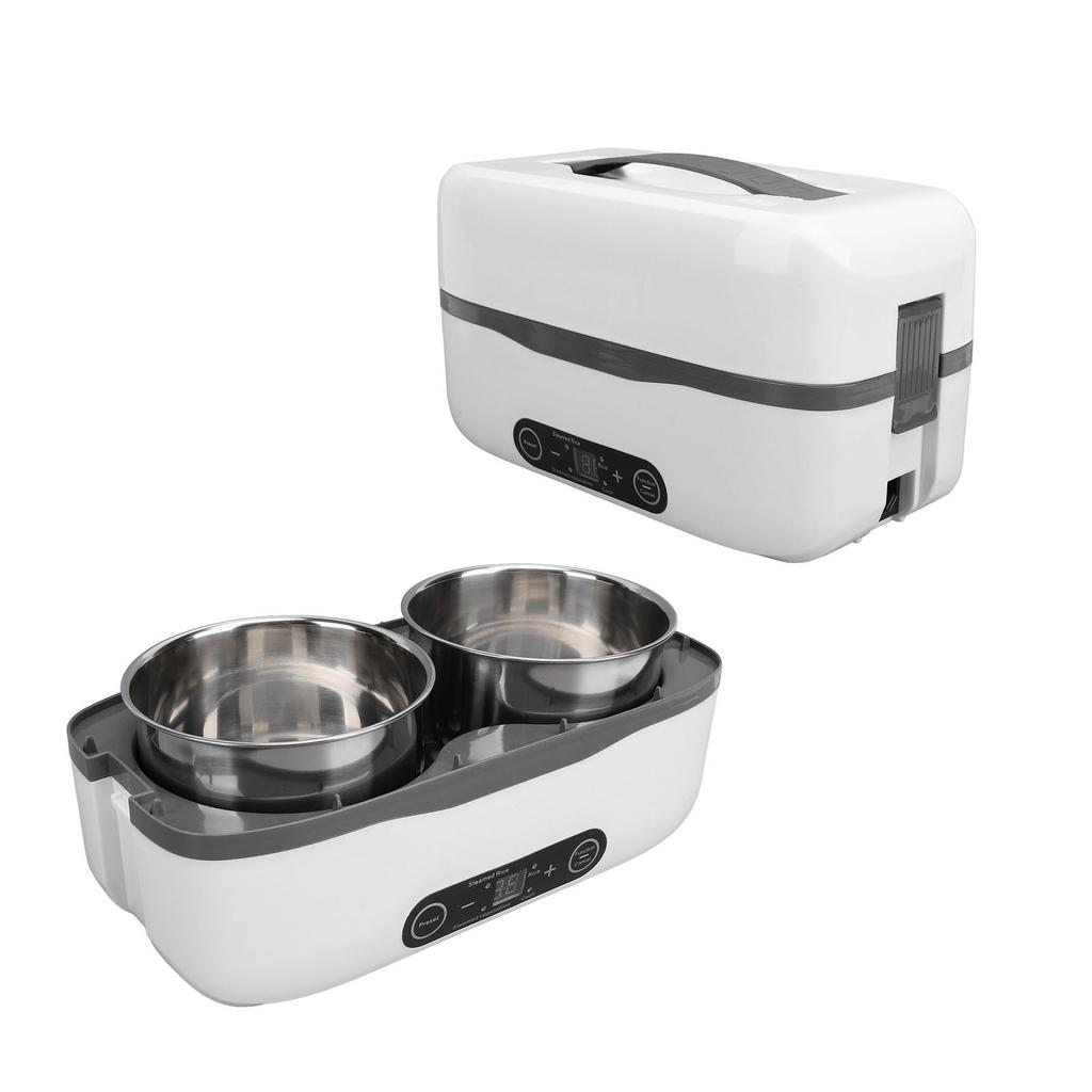 Электрический подогреваемый ланч-бокс с функцией интеллектуального резервирования и приготовления на пару, портативный, из нержавеющей стали, индивидуальный внутренний