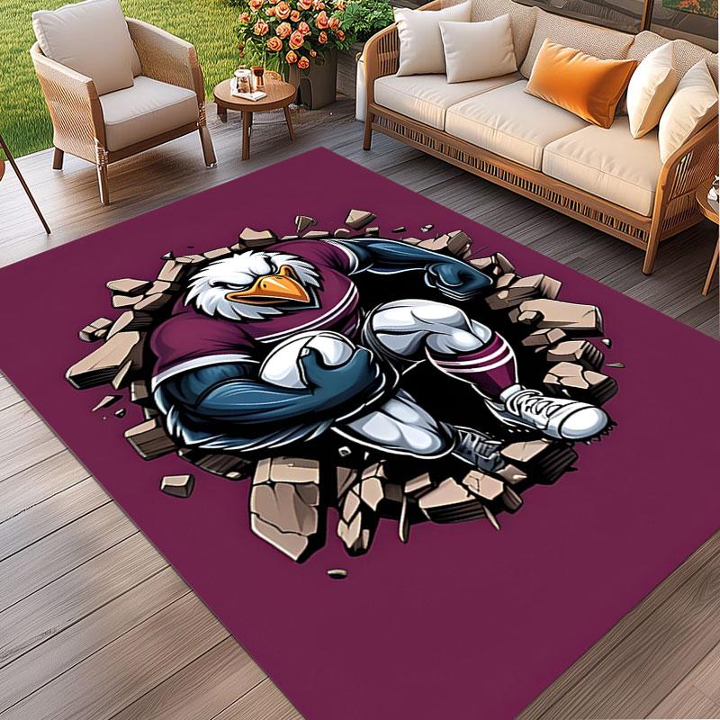 Manly Warringah Sea Eagles Print Rug, Washable Floor Carpet, For Entryway Dorm Laundry Room Office Study, Home Decor Birthday Christmas Gift