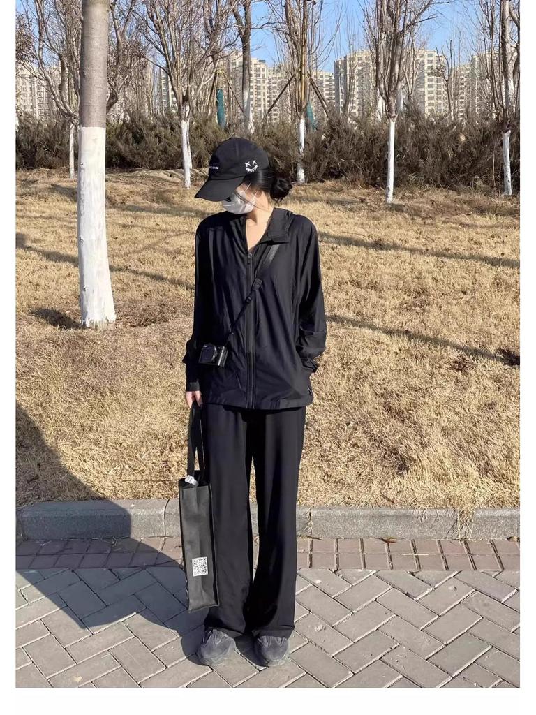 Женская летняя куртка-кардиган с капюшоном из ледяного шелка для защиты от УФ-лучей, 2025