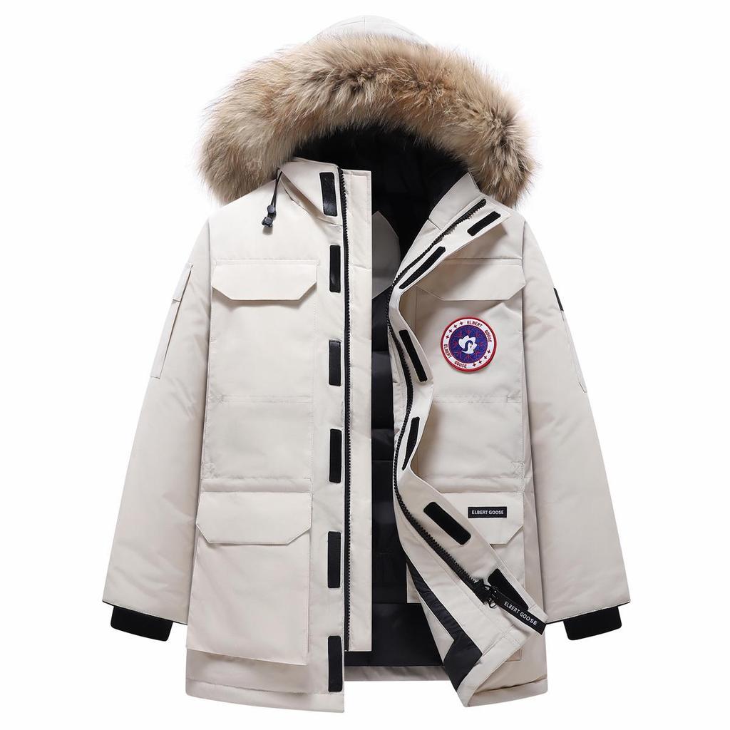 Зимняя экспедиционная парка с гусиным пухом - Утепленная большого размера рабочая одежда для мужчин и женщин