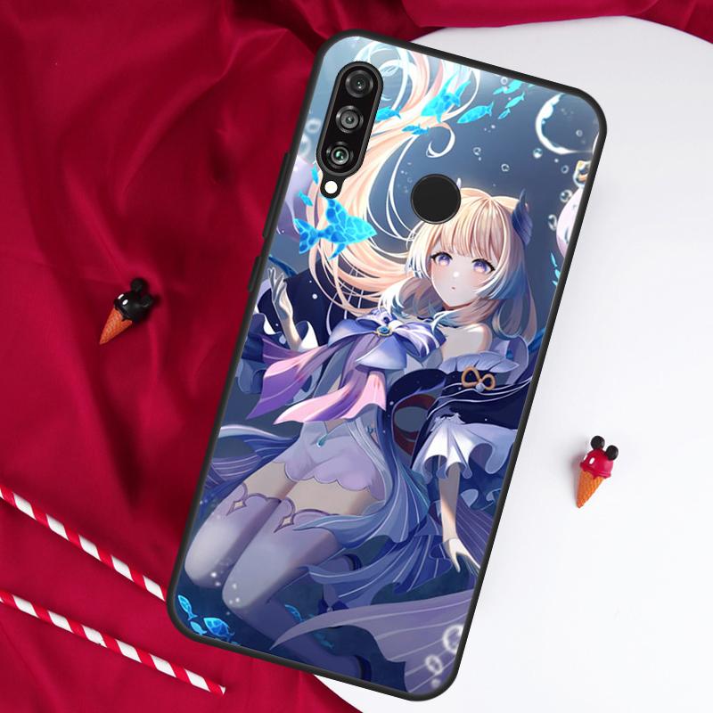 Genshin Impact Sangonomiya Kokomi For Huawei Nova 5T 12s 12i 11i Y90 Y70 Y60 Y61 Y91 Y72 9 10 SE P20 P40 Lite P60 P30 Pro Case