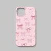 Розовый чехол для телефона с бантом Ins для iPhone Apple 11/12/13/14/15/16 ProMax мягкий 17