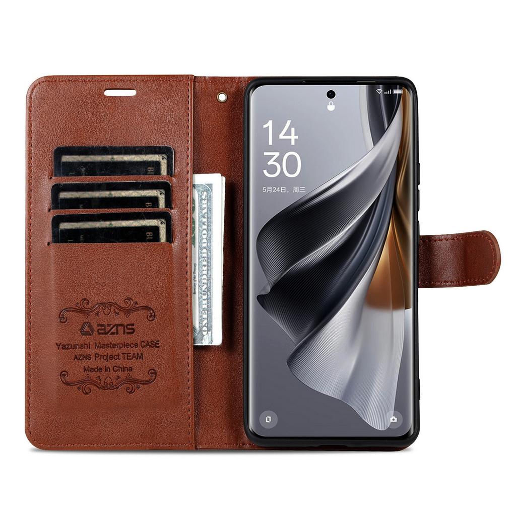 AZNS For Honor 500 5G Case Anti-Scratch PU Leather Stand Wallet Phone Cover