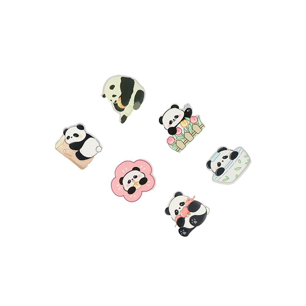 Акриловая Панда Значок Панды Медведь Животное Значок Забавный Цветок Панда Брошь Декор для Рюкзака