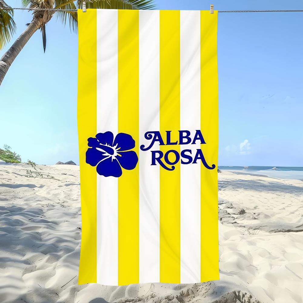 Модный Принт A-ALBA ROSA Полотенце Пляжное Большое Мягкое Ультра Впитывающее Быстросохнущее Большое Для Бассейна Путешествий Кемпинга Ванной