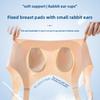 Plus Size Lady Non Trace Ultra Thin Rabbit Ear Double Pull Anti Droop Retraction Pair Breast Bra
