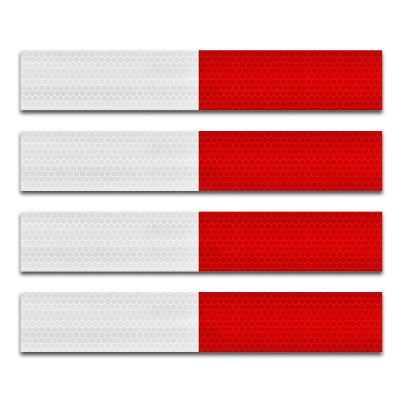 10 шт. светоотражающая лента безопасности для автомобиля, грузовика, предупреждающая ночная подсветка, наклейка для прицепа